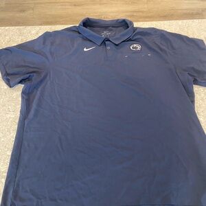 Nike Dri-Fit Penn State Blue Polo Shirt